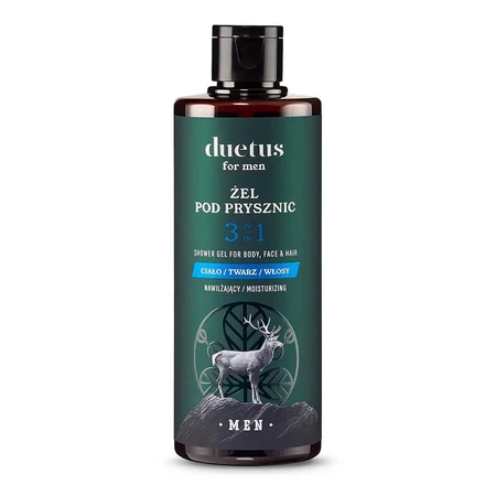 Duetus For Men, feuchtigkeitsspendendes Duschgel 3in1, 300 ml