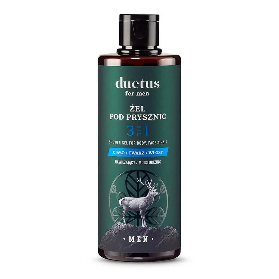 Duetus For Men, 3-in-1 hydraterende douchegel, 300 ml