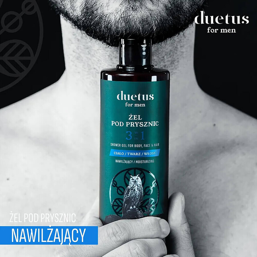 Duetus For Men, 3-in-1 hydraterende douchegel, 300 ml