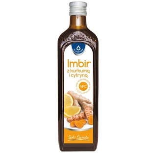 Oleofarm Jus de fruits du monde Gingembre avec curcuma et citron, 490 ml
