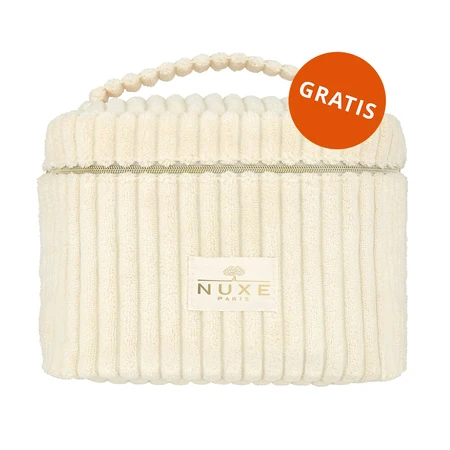 Nuxe Nuxuriance Gold Set, leuchtender Augenbalsam, trockene Haut, 2 x 15 ml + Kosmetiktasche gratis