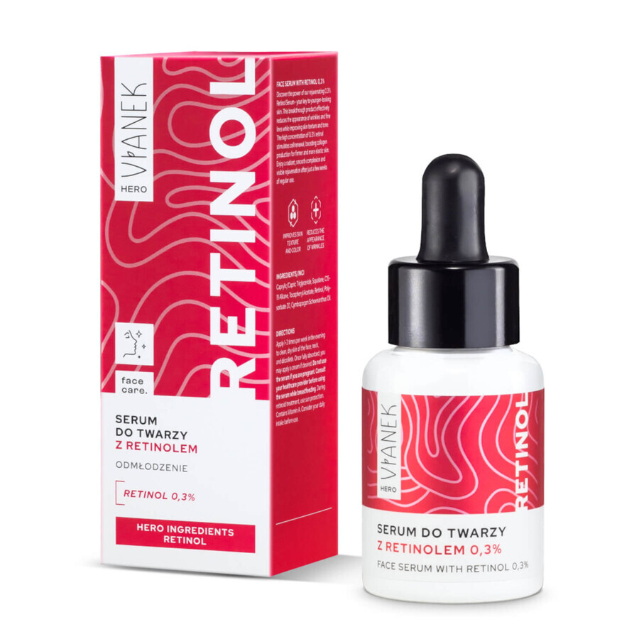 Vianek Hero Retinol, gezichtsserum met retinol, 30 ml