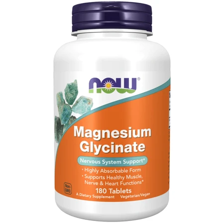 Now Foods Magnesium Glycinate 180 comprimés