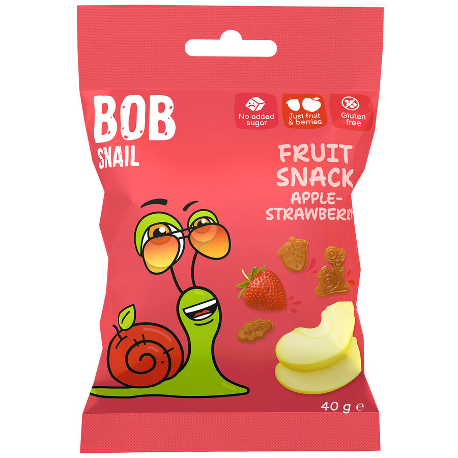 Winkel op Bob Slak Vruchtengelei, appel, aardbei, 40 g Bob Slak Vruchtengelei, appel, aardbei, 40 g