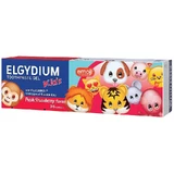 Elgydium Kids Emoji, Kinderzahnpasta in Gelform, Erfrischende Erdbeere, 3-6 Jahre, 50 ml