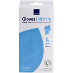 Abena, gants en nitrile, non stériles, non poudrés, bleus, taille L, 20 pièces Abena, gants en nitrile, non stériles, non poudrés, bleus, taille L, 20 pièces