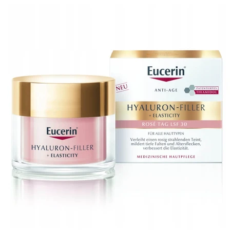 Eucerin Hyaluron-Filler+Elasticity, crème visage à la rose, SPF 30, 50 ml