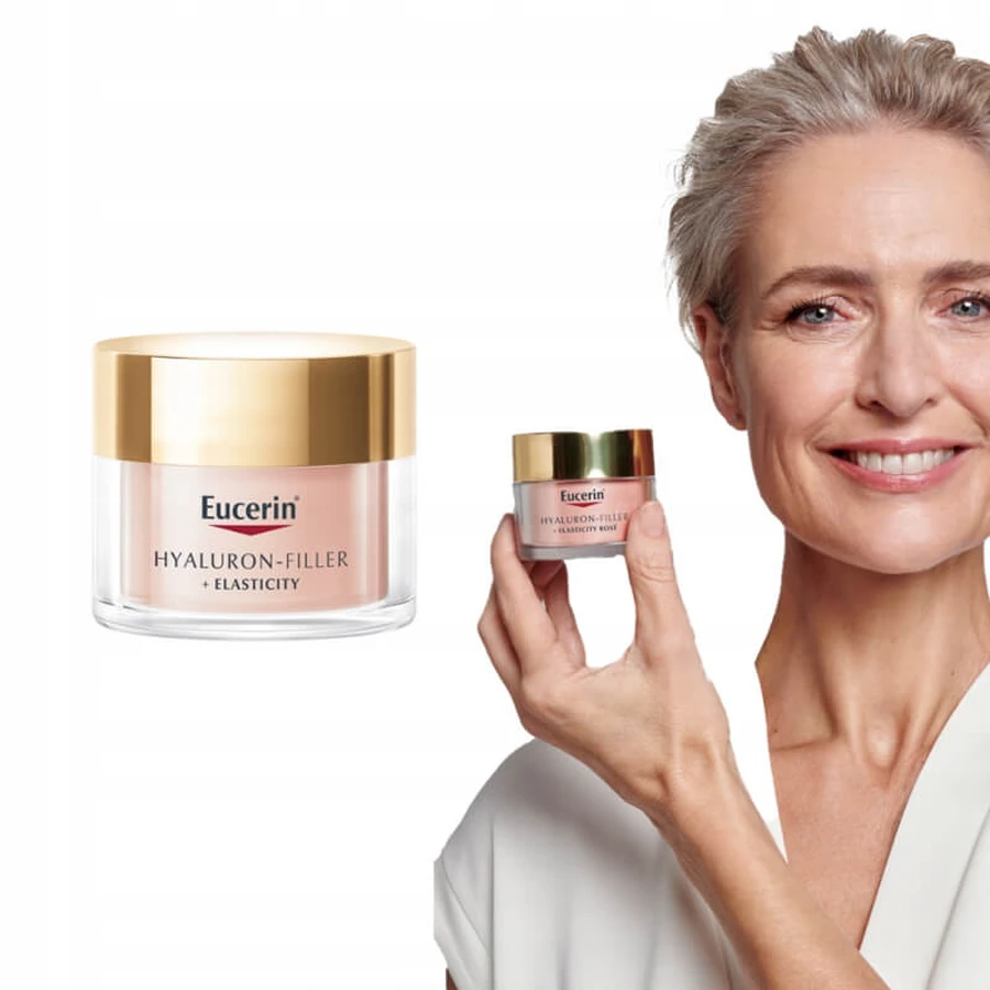 Eucerin Hyaluron-Filler+Elasticity, crème visage à la rose, SPF 30, 50 ml
