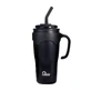 Majestic Sport, taza térmica con pajita Jelly, negra, 650 ml