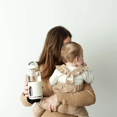MyBabyBottle, calentador portátil de biberón, agua y leche para bebés, blanco
