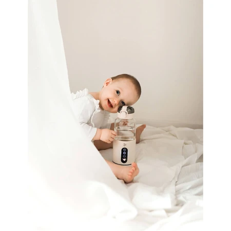 MyBabyBottle, calentador portátil de biberón, agua y leche para bebés, blanco
