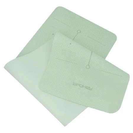 Spokey Mandala, tapis d'exercice, antidérapant, vert clair, 1 pièce