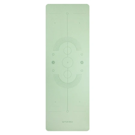 Spokey Mandala, tapis d'exercice, antidérapant, vert clair, 1 pièce
