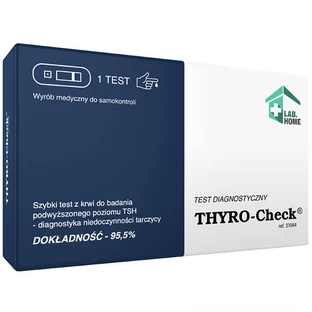 LabHome Thyro-Check, análisis de sangre para niveles elevados de TSH, diagnóstico de hipotiroidismo, 1 unidad