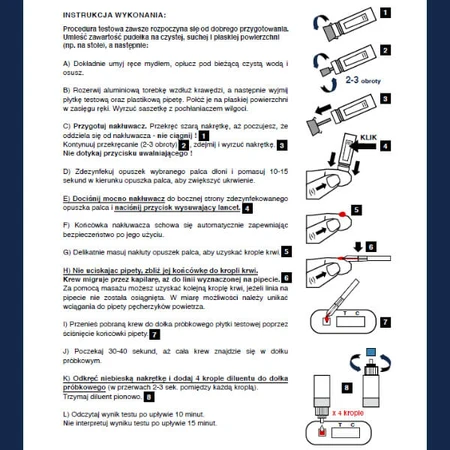 LabHome Thyro-Check, análisis de sangre para niveles elevados de TSH, diagnóstico de hipotiroidismo, 1 unidad