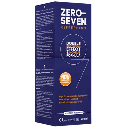 Zero-Seven Erfrischende Linsenlösung, 500 ml