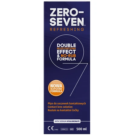 Zero-Seven Erfrischende Linsenlösung, 500 ml