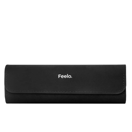 Feelo Pro Premium Set, cepillo dental sónico con estuche y 4 puntas, negro