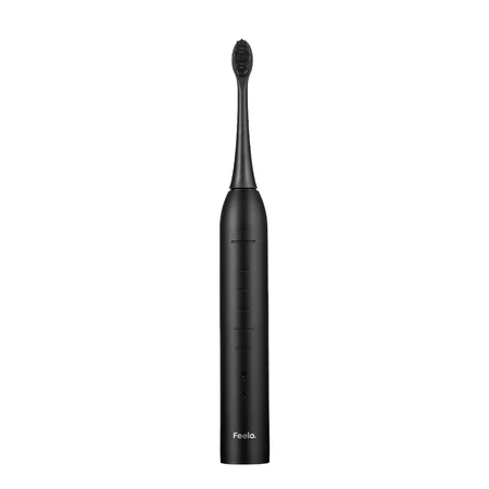 Feelo Pro Premium Set, cepillo dental sónico con estuche y 4 puntas, negro