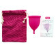 Pink, menstrual cup, size M, 1 piece