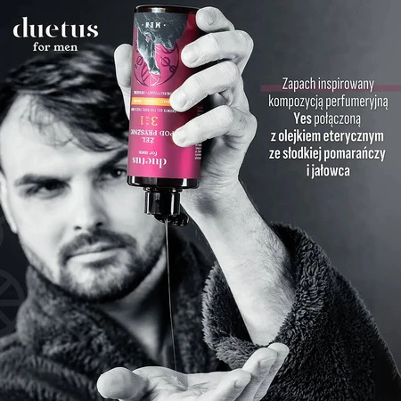 Duetus For Men, belebendes Duschgel 3in1, 300 ml