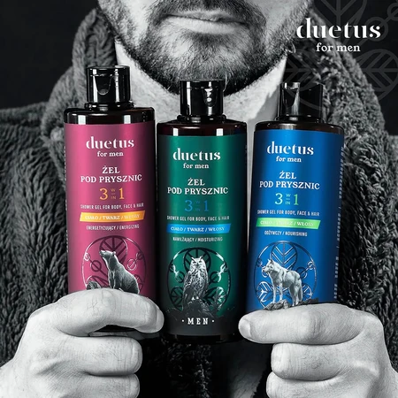Duetus For Men, belebendes Duschgel 3in1, 300 ml