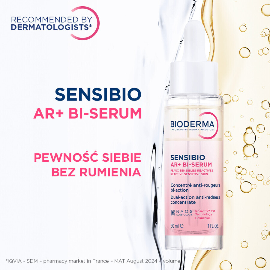 Bioderma Sensibio AR+, siero antirossore a doppia azione, 30 ml CONFEZIONE ROTTA