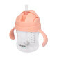 Casno Baby, 2-in-1 Dizzy drippy cup, light pink, from 6 months, 240 ml.