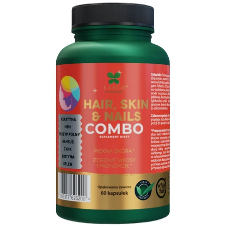 Lanco Nutritions Combo Cabello, Piel y Uñas, 60 cápsulas