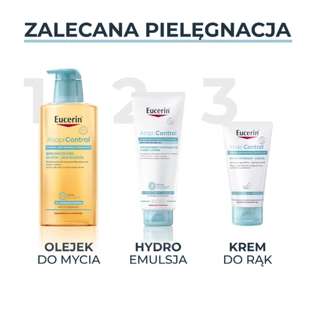 Eucerin AtopiControl, aceite limpiador calmante, 400 ml
