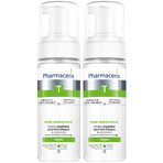 Pharmaceris T Puri-Sebostatic set, deep cleansing facial cleansing foam, restores hydro balance, 2 x 150 ml