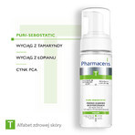 Pharmaceris T Puri-Sebostatic set, deep cleansing facial cleansing foam, restores hydro balance, 2 x 150 ml