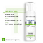 Pharmaceris T Puri-Sebostatic set, deep cleansing facial cleansing foam, restores hydro balance, 2 x 150 ml