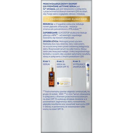 Nivea Q10 Anti-Wrinkle Expert, double active face serum, 30 ml