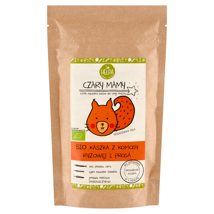 Helpa Mom's Spells Bio gachas de quinoa y mijo, sin lácteos, sin azúcares añadidos, 200 g