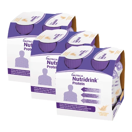 Nutridrink Protein pack, saveur vanille, 12 x 125 ml