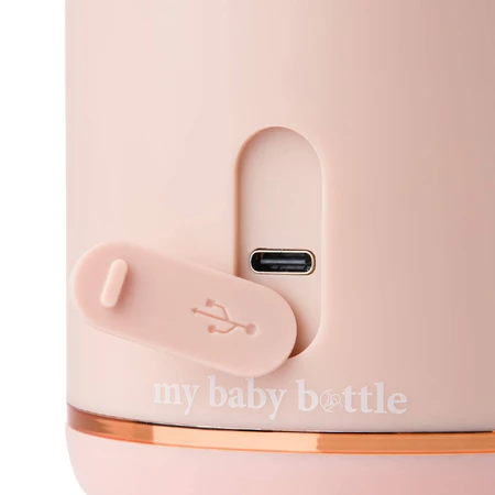 MyBabyBottle, calentador portátil de biberón, agua y leche para bebés, rosa