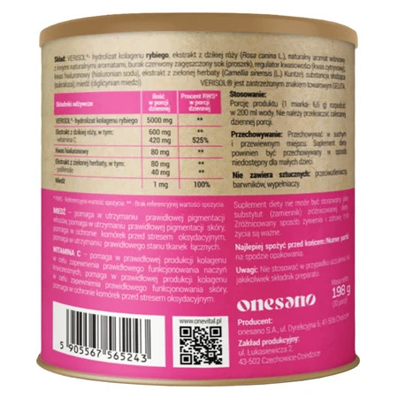 OneVital Colágeno, sabor cereza, 198 g