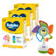 Set Bebiko Junior 4 Nutriflor Expert, leche maternizada nutritiva, m&#225;s de 2 a&#241;os, 3 x 600 g + Chicco, juguete silla sensorial molinillo de viento gratis