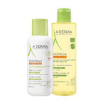 Set A-Derma Exomega Control, huile de douche émolliente, peaux sèches et à tendance atopique, dès la naissance, 500 ml + crème émolliente, peaux sèches et à tendance atopique, 400 ml Set A-Derma Exomega Control, huile de douche émolliente, peaux sèches et à tendance atopique, dès la naissance, 500 ml + crème émolliente, peaux sèches et à tendance atopique, 400 ml
