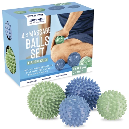 Spokey Grespi Duo, bolas sensoriales, 4 piezas