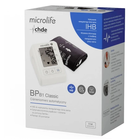 Microlife BP B1 Standaard, automatische bovenarmbloeddrukmeter