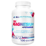 Allnutrition Tri Magnesium + Kalium, magnesium + kalium + vitamine B6, 100 capsules