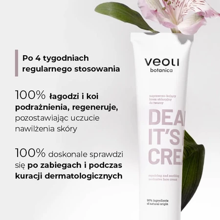 Veoli Botanica Querida Piel, Es Crema Rica, crema facial oclusiva reparadora y calmante, 75 ml