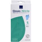 Abena, guantes de nitrilo, no estériles, sin polvo, azules, talla S, 20 unidades Abena, guantes de nitrilo, no estériles, sin polvo, azules, talla S, 20 unidades