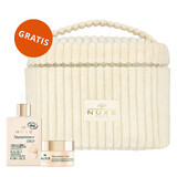 Nuxe Nuxuriance Gold set, oil revitalizing serum, 30 ml + illuminating eye balm, dry skin, 15 ml + cosmetic bag free of charge