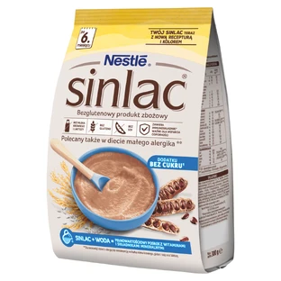 Nestlé Sinlac, producto de cereales sin gluten, sin azúcar añadido, después de 6 meses, 300 g