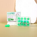 Haspro, tappi per orecchie sagomati con aloe vera, 12 pezzi Haspro, tappi per orecchie sagomati con aloe vera, 12 pezzi