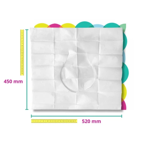 WuCetki, Einweg-Toilettenschalen aus Papier mit Komfortrand XXL für Kinder und Erwachsene, 10 Stück