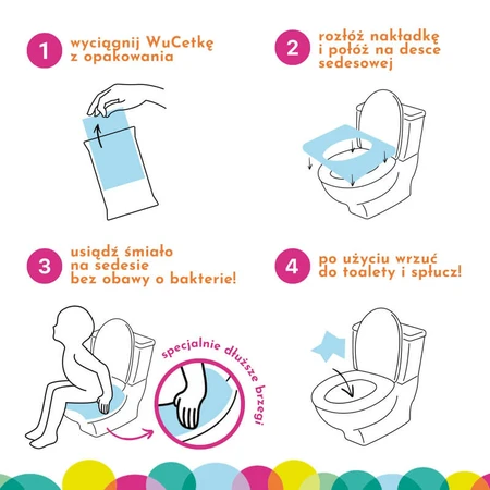 WuCetki, Einweg-Toilettenschalen aus Papier mit Komfortrand XXL für Kinder und Erwachsene, 10 Stück